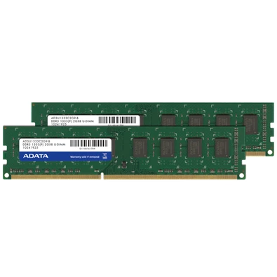 ADATA 8GB/1333MHz DDR-3 (Kit! 2db 4GB) (AD3U1333C4G9-2) memória
