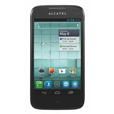 Alcatel OT-997D (Dual SIM) Ardesia fekete mobiltelefon