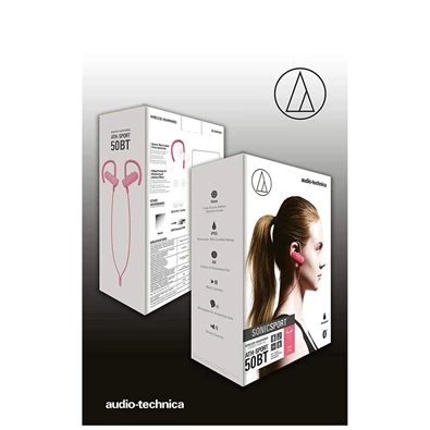 Audio-Technica ATH-SPORT50BTPK Bluetooth rózsaszín fülhallgató