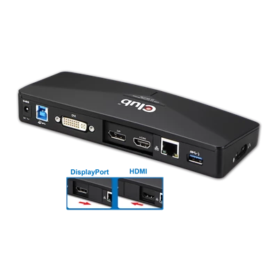 CLUB3D SenseVision USB 3.0 4K Docking Station