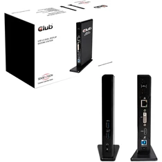 CLUB3D SenseVision USB 3.0 Dual Display Docking Station
