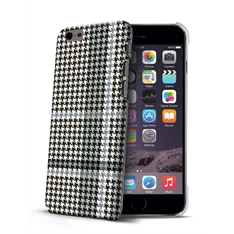 Celly PDPCOVIPH6BK iPhone 6 fekete kockás mintás műanyag hátlap
