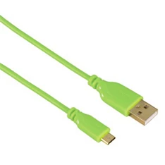Hama micro USB - USB A 0,75m zöld adatkábel