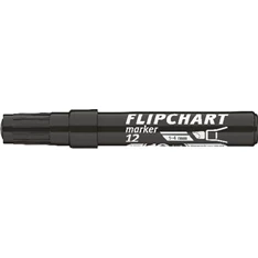 ICO Flipchart 12 fekete marker