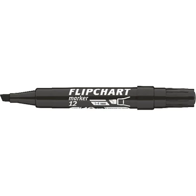 ICO Flipchart 12 fekete marker