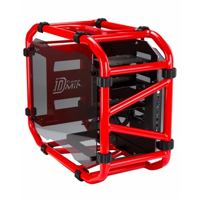 In Win D-Frame Mini Piros-Fekete (Táp nélküli) mini-ITX ház