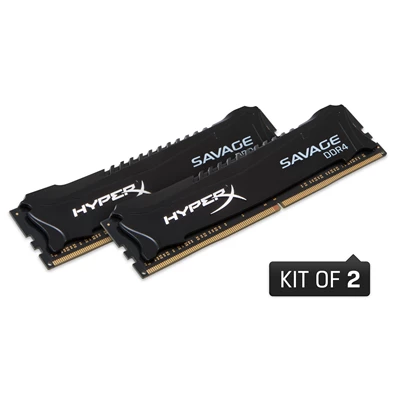 Kingston 16GB/2133MHz DDR-4 (Kit 2db 8GB) HyperX Savage Fekete XMP (HX421C13SBK2/16) memória