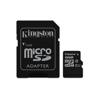 Kingston 16GB SD micro (SDHC Class 10  UHS-I) (SDC10G2/16GB) memória kártya adapterrel