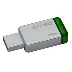 Kingston 16GB USB3.0 Ezüst-Zöld (DT50/16GB) Flash Drive