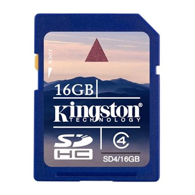 Kingston 16GB SD (SDHC Class 4) (SD4/16GB) memória kártya
