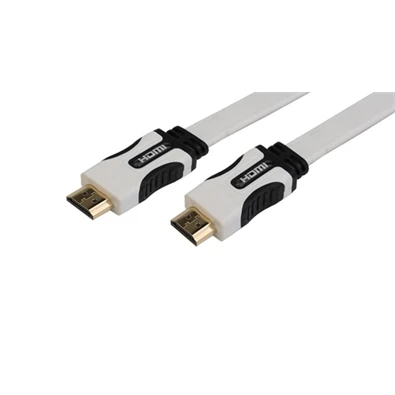 LED Sound LSHDMI1M aranyozott 1.4 lapos 3D HDMI kábel ethernettel, 1,5 méter