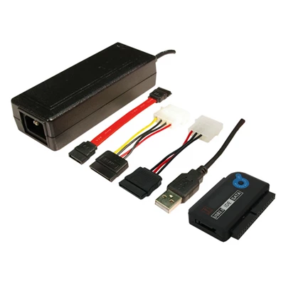 Logilink AU0006C USB 2.0-ás IDE & SATA adapter, OTB funkcióval2.5"/3.5" IDE és Serial ATA HD-hez