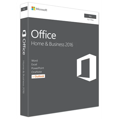 Microsoft Office 2016 MAC Home & Business ENG 1 Felhasználó P2 ML dobozos szoftver