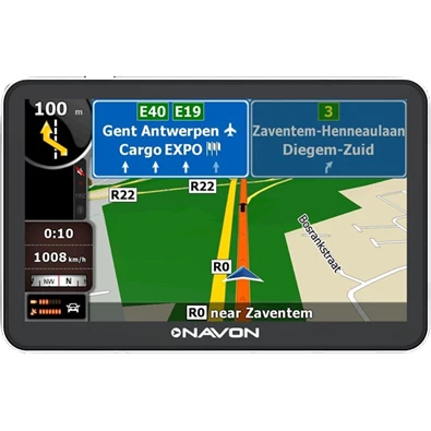 NAVON N670 Plus 5" iGO Primo 2.01. Európa élettartam térképpel GPS navigáció