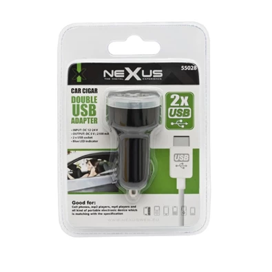 Nexus USB szivargyújtó adapter