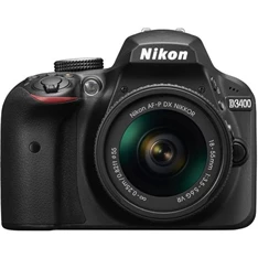 Nikon D3400 + AF-P 18–55VR fekete digitális tükörreflexes fényképezőgép kit
