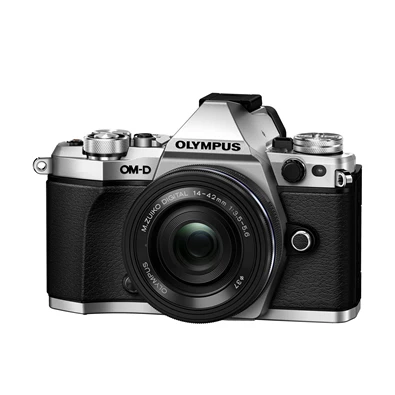 Olympus E-M5 II 14-42 EZ Pancake Zoom Kit ezüst/fekete digitális fényképezőgép