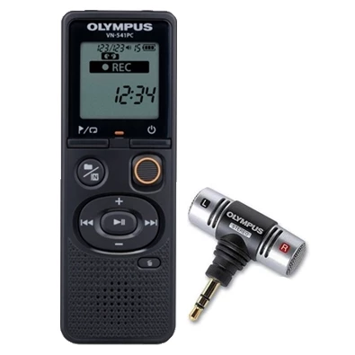 Olympus VN-541PC 4GB fekete diktafon + ME51 mikrofon