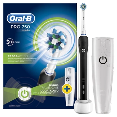 Oral-B PRO 750 Cross Action elektromos fogkefe + úti tok