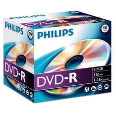 Philips DVD-R47 16x Slim gyártott írható DVD lemez
