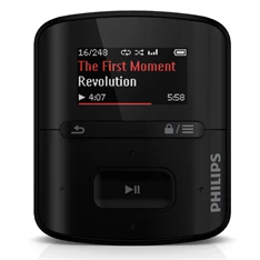 Philips SA4RGA02KF fekete 2 GB-os MP3 lejátszó rádióval