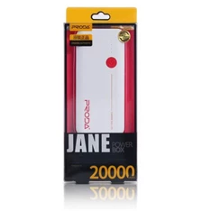 Proda Jane 20000mAh 2XUSB piros/fehér power bank