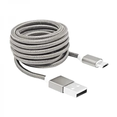Sbox USB AM-MICRO-15W 1,5m ezüst Micro USB kábel