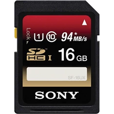 SONY 16GB SD (SDHC Class 10 UHS-I) (SF16UX) memória kártya