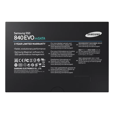 Samsung 250GB SATA3 840 EVO mSATA (MZ-MTE250BW) SSD - UTOLSÓ DARAB, BONTOTT!!