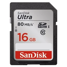 Sandisk 16GB SD ( SDHC Class 10) Ultra UHS-1 memória kártya