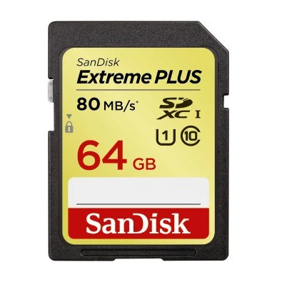 Sandisk 64GB SD (SDXC Class 10) Extreme Plus memória kártya