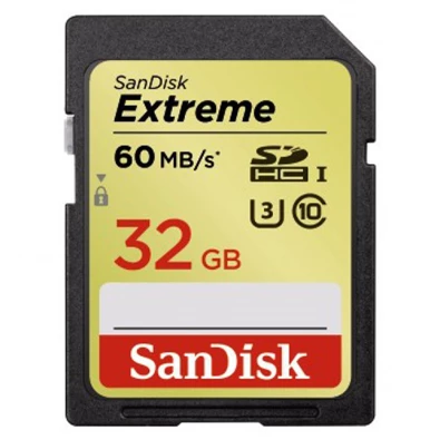 Sandisk 32GB SD ( SDHC Class 10) Extreme UHS-1 memória kártya