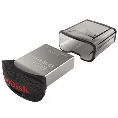 Sandisk 64GB USB3.0 Cruzer Fit Ultra Fekete-Ezüst (124055) Flash Drive