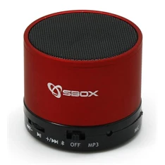 Sbox BT-160R Bluetooth piros hangszóró