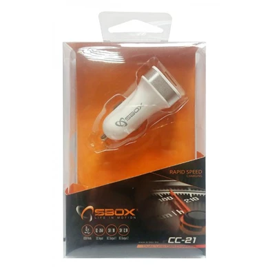 Sbox CC-21 2 USB, 2,1A autós töltő