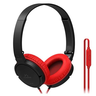 SoundMAGIC SM-P11S On-Ear fekete-piros fejhallgató