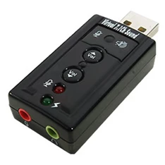SpeedDragon USB virtual 7.1 hangerőszabályzós stereo adapter