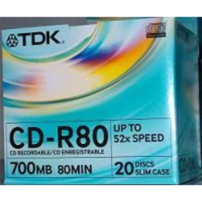 TDK CD 700MB 52X slim tok