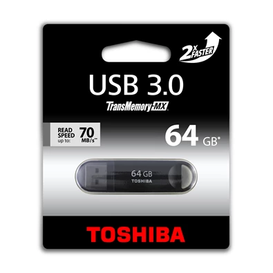Toshiba UT64GSB 64GB USB 3.0 "Suzaku" fekete Flash Drive