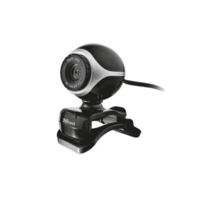 Trust Exis 640x480 mikrofonos fekete webkamera