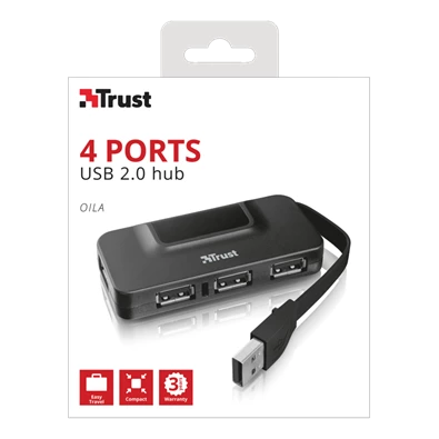 Trust Oila 4 portos USB HUB