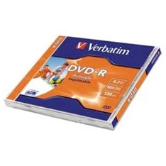 VERBATIM DVDV-16N  DVD-R nyomtatható normál tokos DVD lemez