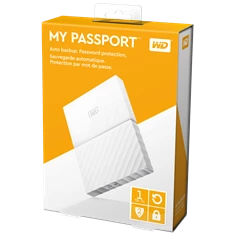 Western Digital My Passport WDBYNN0010BWT 2,5" 1TB USB3.0 fehér külső winchester