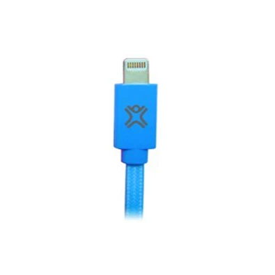 XtremeMac XCL-USB-23 kék Lightning kábel lapos kialakítással
