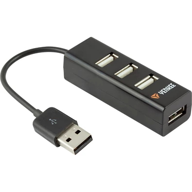 Yenkee YHB 4001BK 4 portos fekete USB HUB