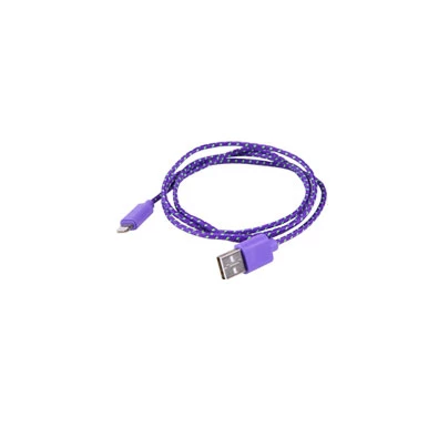 iTotal CM2390IPU iPhone 5/5s és iPad mini lila textil kábel