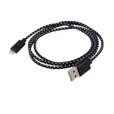 iTotal CM2390I iPhone 5/5s és iPad mini fekete textil kábel