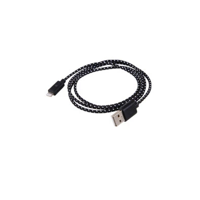 iTotal CM2390I iPhone 5/5s és iPad mini fekete textil kábel