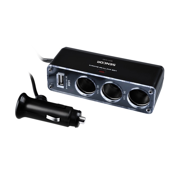 Sencor SCH 360 HUB 4xUSB9,6A autós töltő | 576kb Sencor SCH 360 HUB 4xUSB9,6A autós töltő BestByte