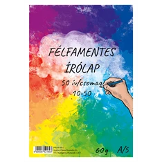 10-50 félfamentes írólap